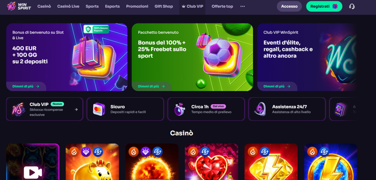 Bonus Benvenuto
